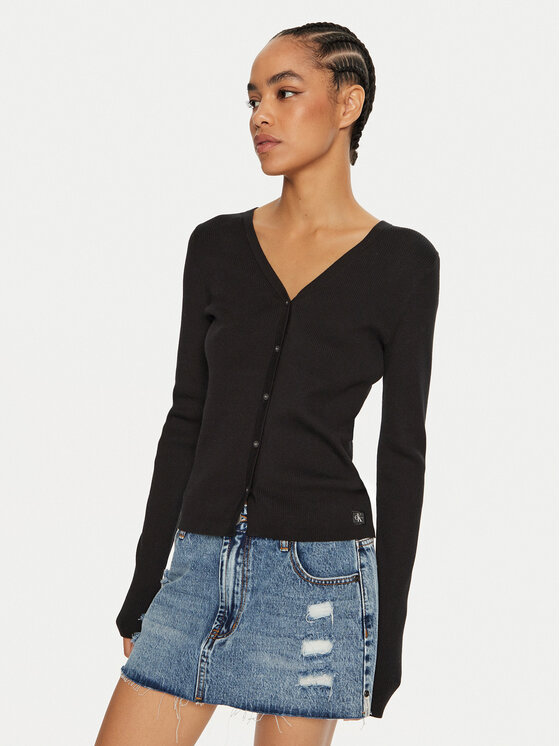 Calvin Klein Jeans Cardigan J20J224239 Noir Regular Fit