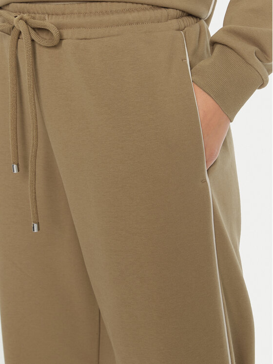 Max Mara Leisure Max Mara Leisure Spodnji del trenirke Pirano 2426786088 Rjava Regular Fit
