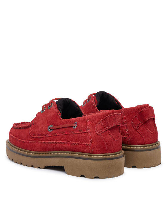 Tommy Jeans Tommy Jeans Félcipő Tjw Archive '01 Low Boat Shoe EN0EN03157 Piros