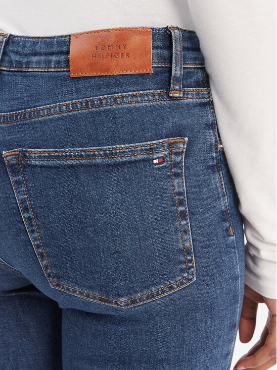 Tommy Hilfiger Tommy Hilfiger Jeans hlače WW0WW47689 Modra Skinny Fit