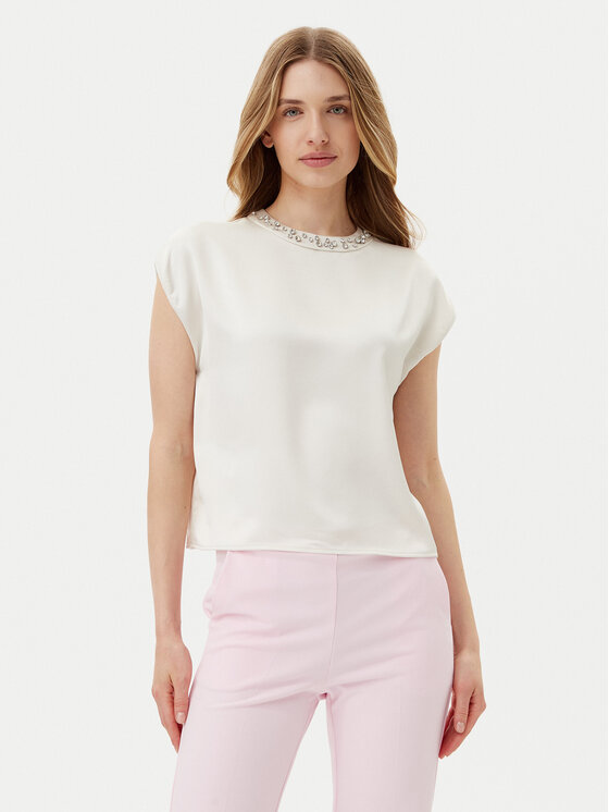 Imperial Imperial Majica RIC3JBA Écru Regular Fit