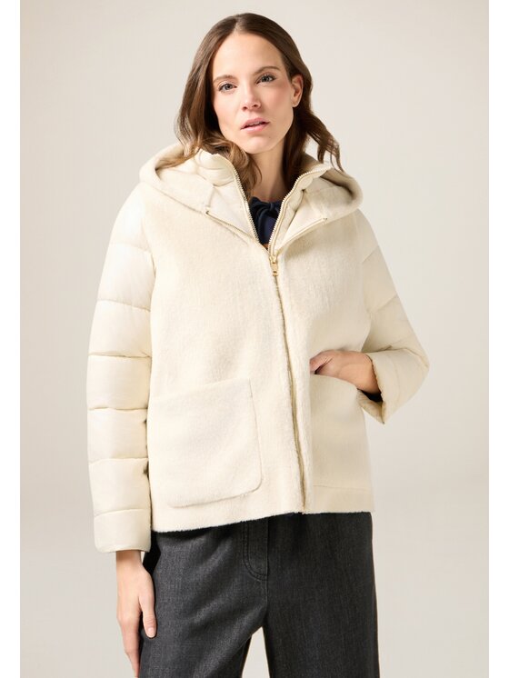 Oltre Oltre Cappotto invernale 0081J000124N011 Bianco Baggy Fit