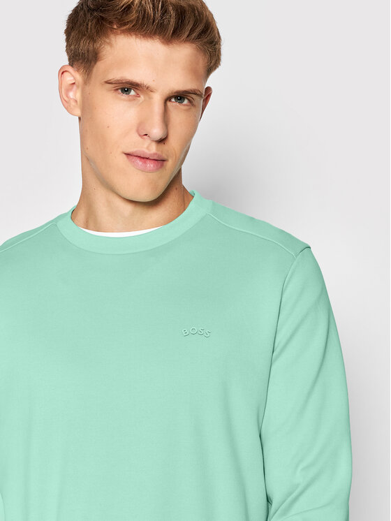 Felpa Salbo Curved 50474192 Verde Regular Fit