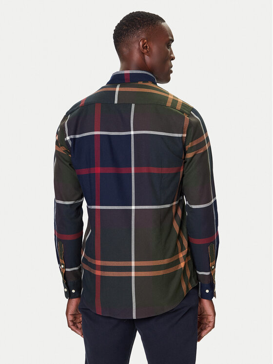 Barbour Barbour Košile Dunoon MSH4980TN51 Tmavomodrá Regular Fit