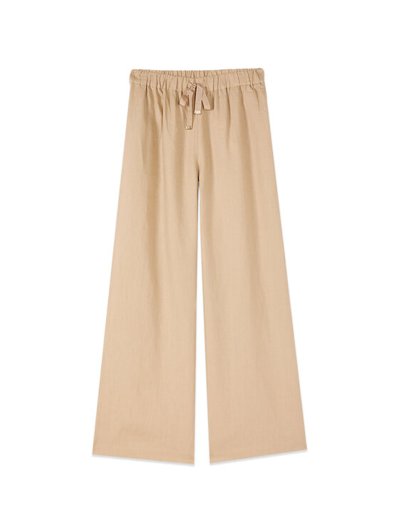 Oltre Oltre Pantaloni di tessuto P060J102596N0R2 Crema Regular Fit