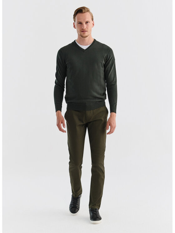 Pako Lorente Pako Lorente Spodnie materiałowe P23WB-WX-001 Zielony Slim Fit