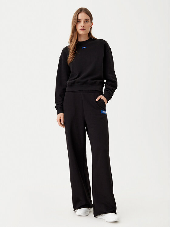 HUGO HUGO Donji dio trenerke 50522435 Crna Relaxed Fit