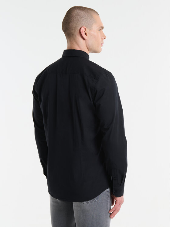 BIG STAR BIG STAR Koszula NISSIP Czarny Slim Fit