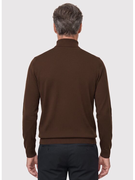 Pako Lorente Pako Lorente Sweter P26WN-2X-016 Brązowy Classic Fit