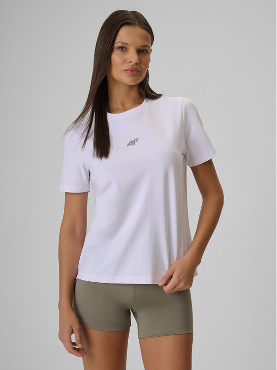 4F 4F T-Shirt NOS Biały Regular Fit