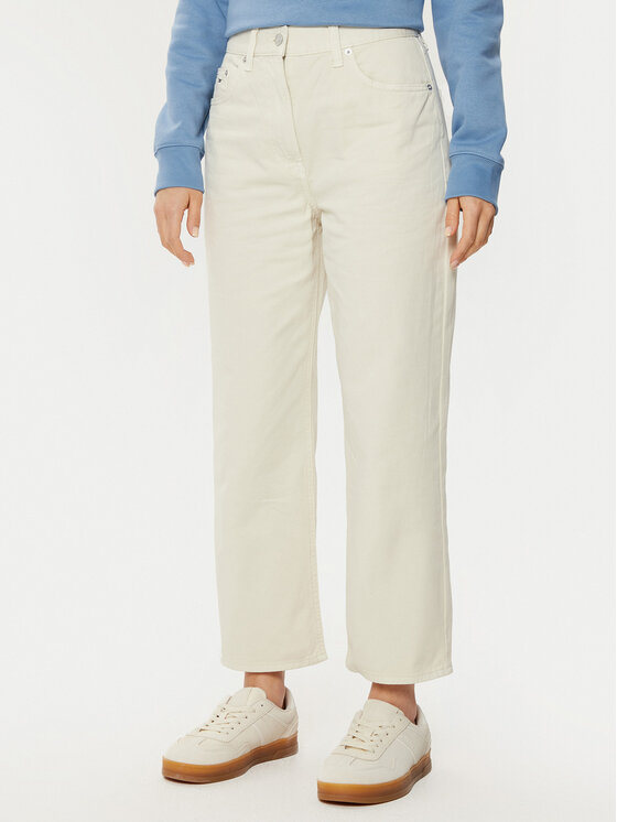 Tommy Jeans Tommy Jeans Blugi DW0DW19392 Écru Straight Fit