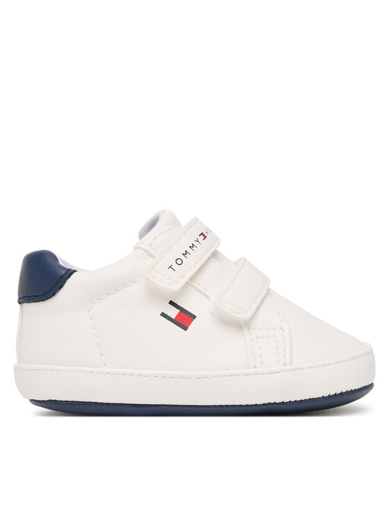 Tommy Hilfiger Sneakers Low Cut Velcro T0B9-34328-1582 Alb