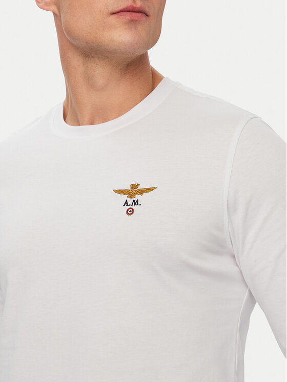 Aeronautica Militare Aeronautica Militare Longsleeve 262TS2390UJ00372 Λευκό Regular Fit