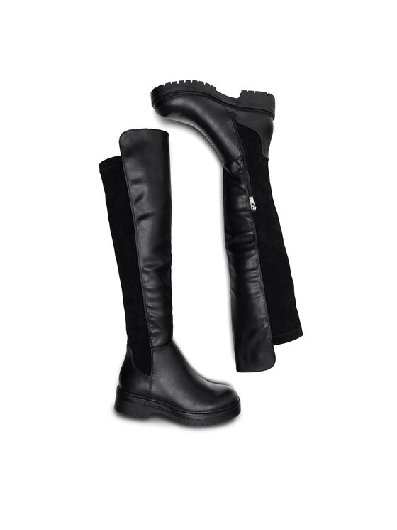 DeeZee DeeZee Μπότες πάνω από το γόνατο XENIA H58573-10 Μαύρο