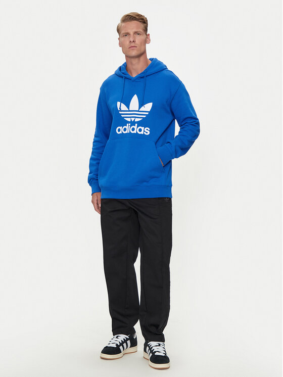 adidas adidas Mikina adicolor Classics Trefoil IZ1855 Modrá Regular Fit