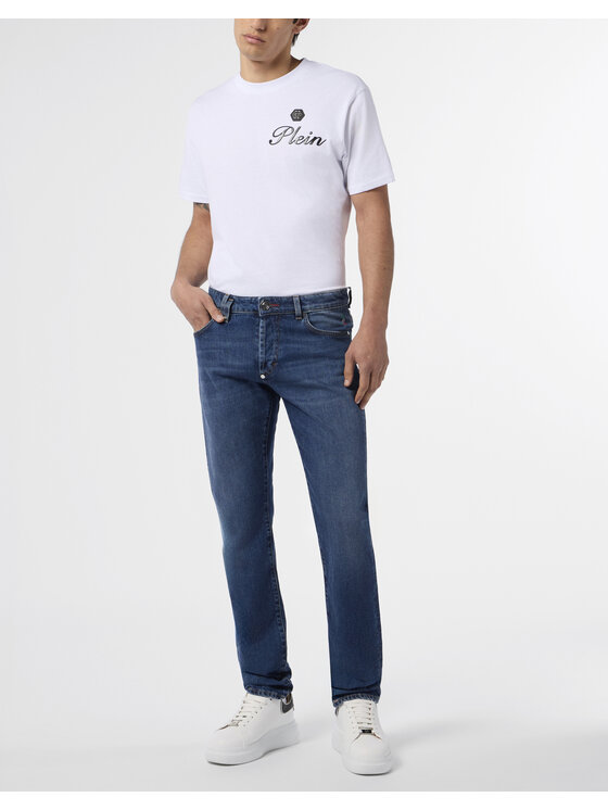 PHILIPP PLEIN PHILIPP PLEIN Jeansy 30026 Niebieski Straight Fit