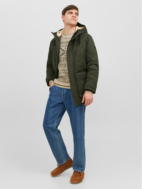 Jack&Jones Jack&Jones Зимно яке 12235869 Зелен Regular Fit