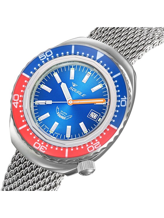 Squale Squale Zegarek 2002.SS.BLR.BL.ME22 Srebrny