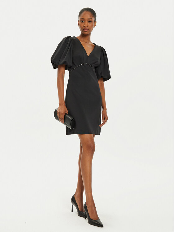 Rinascimento Rinascimento Kokteilinė suknelė CFC0119830003 Juoda Regular Fit