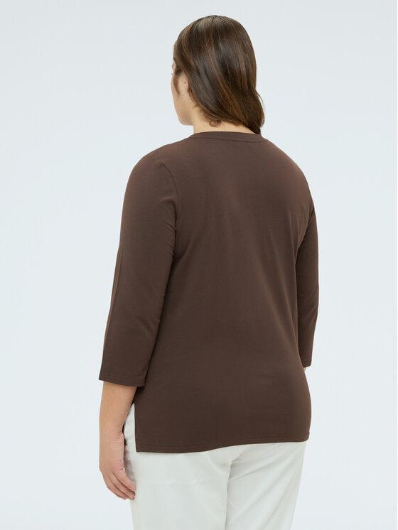Fiorella Rubino Fiorella Rubino T-Shirt G03TL008894N022 Brązowy Regular Fit