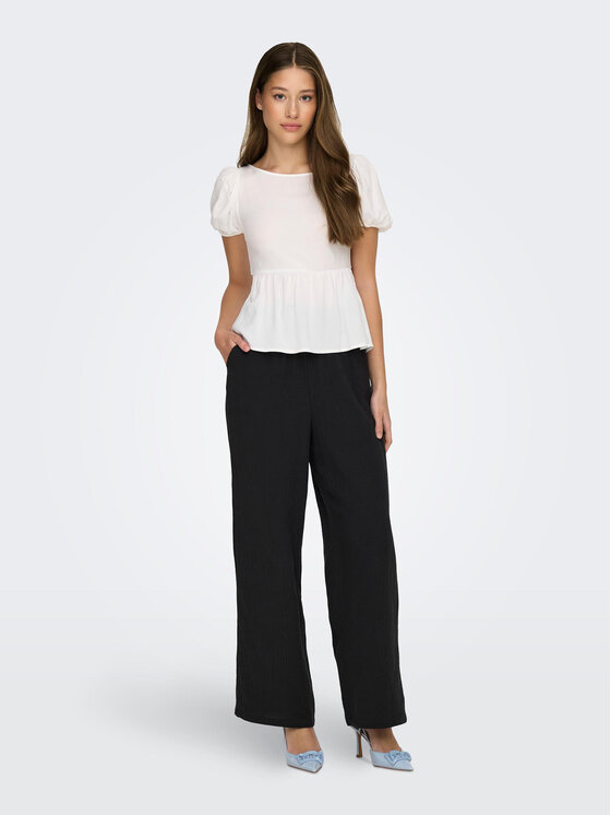 ONLY ONLY Kalhoty z materiálu Thyra 15296375 Černá Comfort Fit