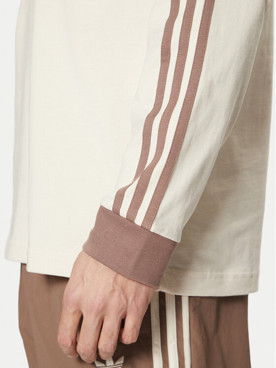 adidas adidas Pikkade varrukatega T-särk adicolor Classics 3-Stripes JN7022 Ekrüüvärv Slim Fit