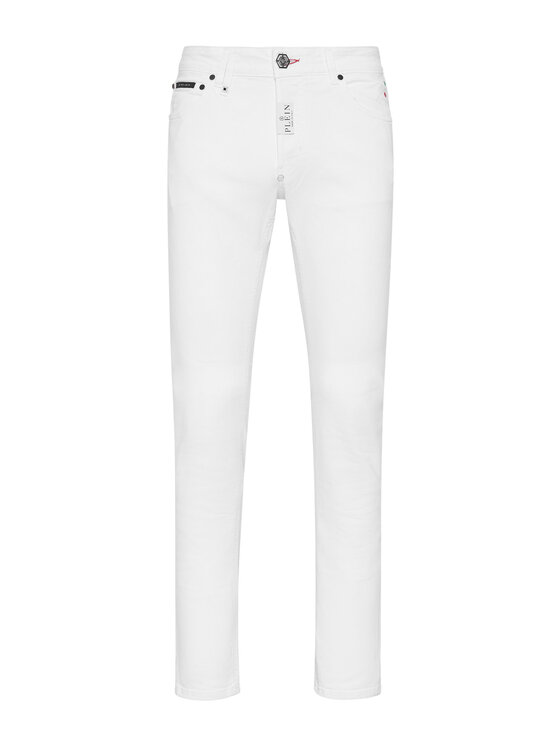 PHILIPP PLEIN PHILIPP PLEIN Jeansy 541 Biały Straight Leg