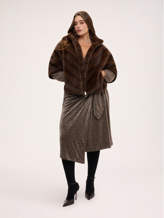 Fiorella Rubino Fiorella Rubino Cappotto invernale F00GE000077N022 Marrone Regular Fit