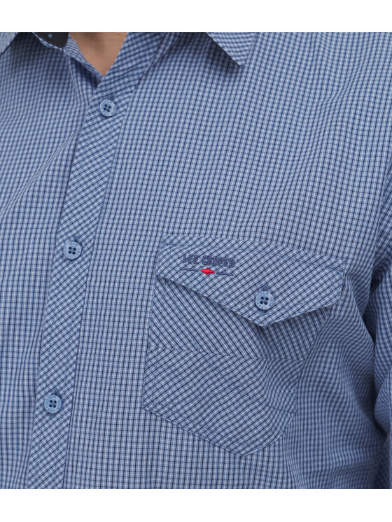 Lee Cooper Lee Cooper Koszula MALT Niebieski Slim Fit