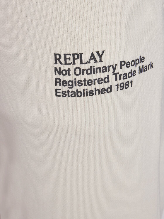 REPLAY Replay Spodnie dresowe M9993.000.23650P Beżowy Regular Fit