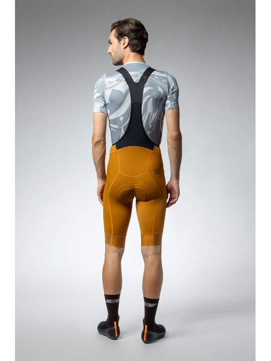 Alé Cycling Alé Cycling Szorty rowerowe PR-E Magic Colour Żółty Fitted Fit