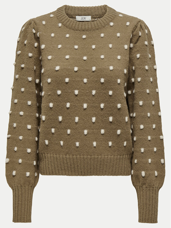 JDY JDY Sweter 15304813 Brązowy Regular Fit