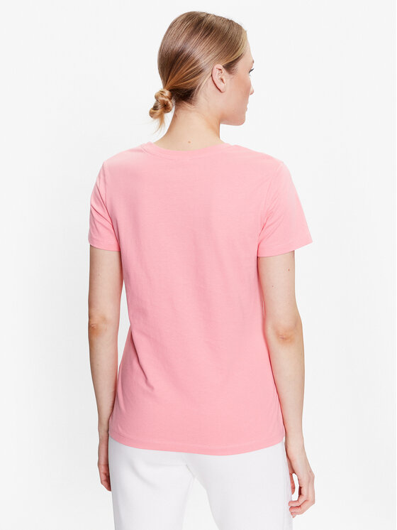 Guess Guess T-Shirt Alethea V3GI00 I3Z14 Różowy Regular Fit