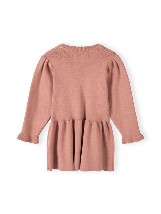 minoti minoti Sukienka dzianinowa 32KNIT107 Miedziany Regular Fit