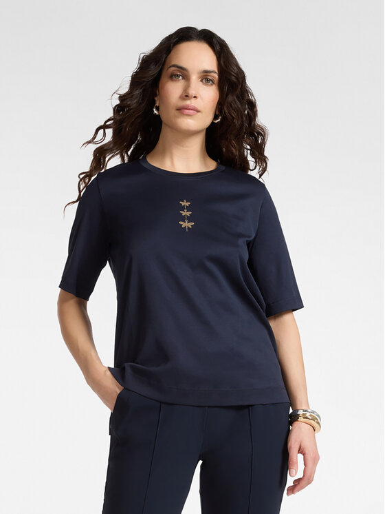 Elena Mirò Elena Mirò T-Shirt G079Z000598N034 Niebieski Slim Fit