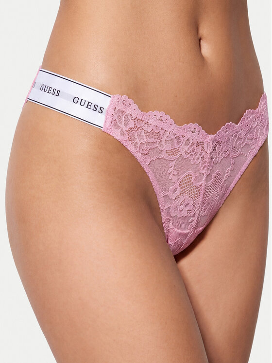 Guess Guess Kalhotky string O3RE08 KBBT0 Růžová