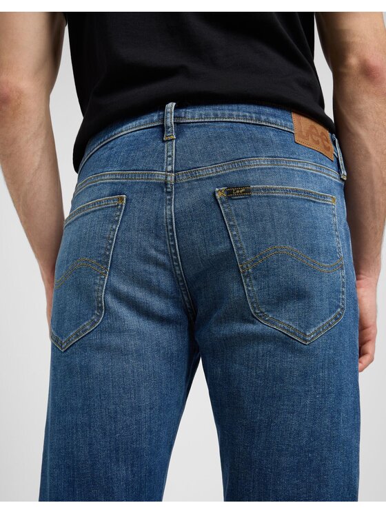Lee Lee Jeansy DAREN ZIP FLY Niebieski Straight Leg