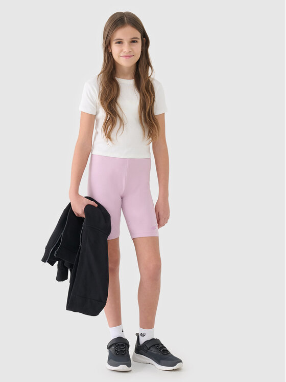 4F 4F Legginsy BASIC+ Różowy jasny