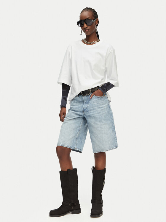 G-Star Raw G-Star Raw Marškinėliai Modern D29372-B771 Balta Relaxed Fit