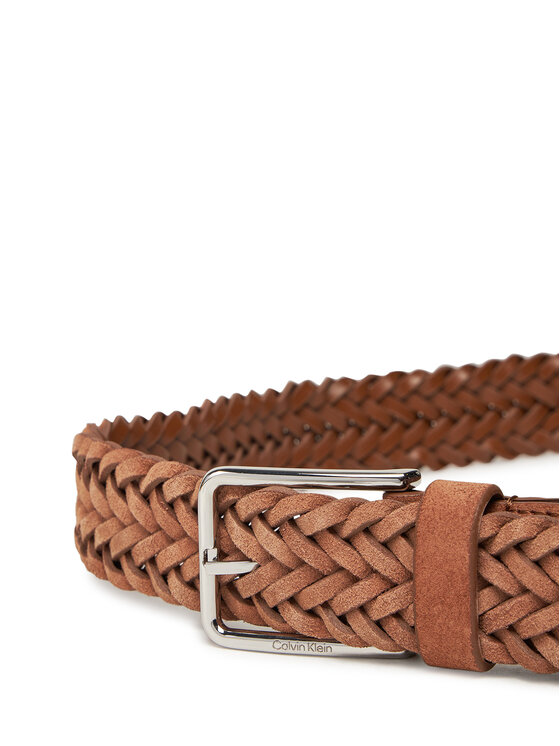 Calvin Klein Calvin Klein Cintura da uomo Warmth Braided Suede 35Mm K50K512841 Marrone