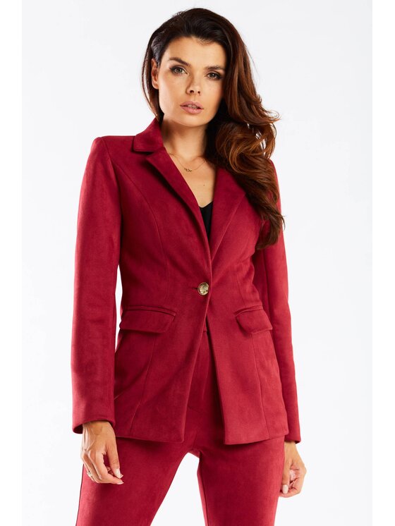 Awama Awama Giacca da abito A460 Bordeaux Basic Fit