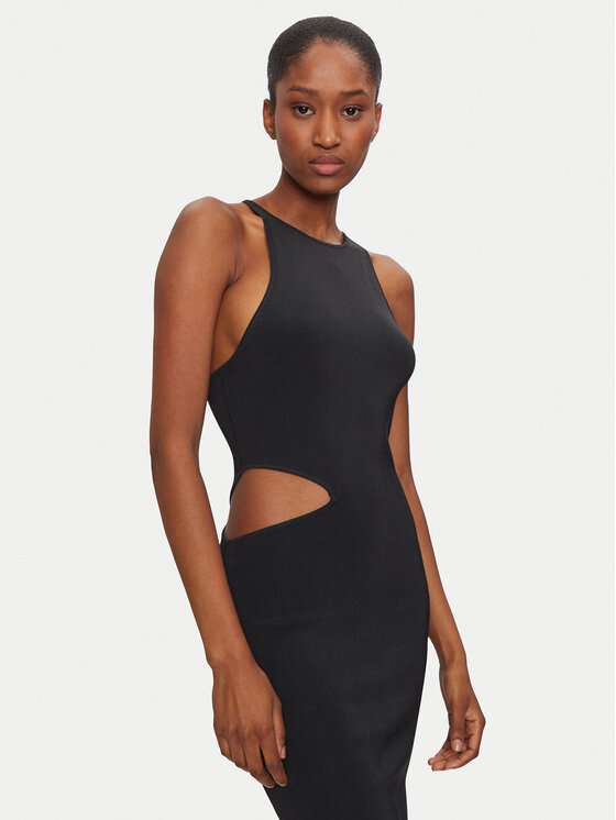 Calvin Klein Jeans Calvin Klein Jeans Rochie de vară J20J224159 Negru Slim Fit