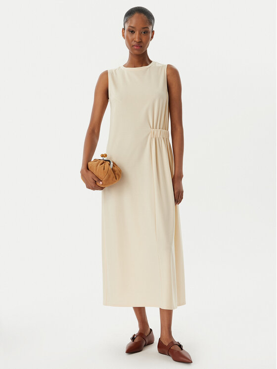 Weekend Max Mara Weekend Max Mara Vasaras kleita Tenebre 2515621032 Écru Regular Fit