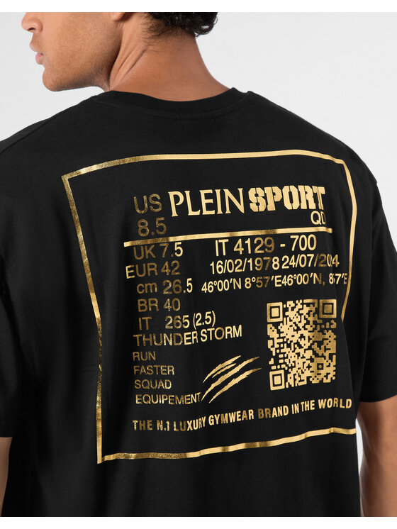 Plein Sport Plein Sport Marškinėliai 24075 Juoda Regular Fit