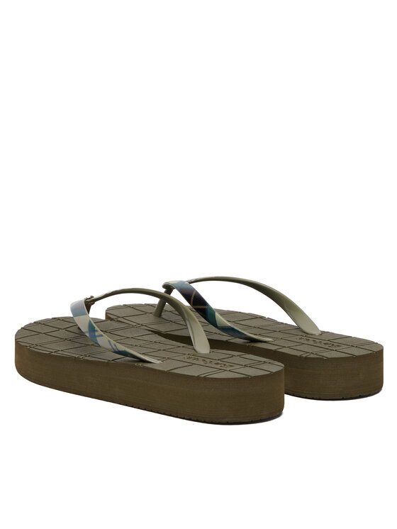 Barbour Barbour Šlepetės per pirštą Tilda LBS0021TN51 Žalia