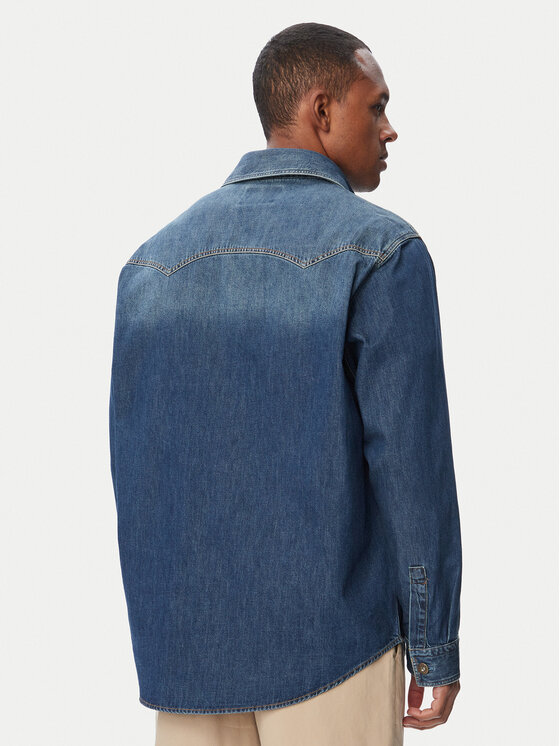 HUGO HUGO дънкова риза Ebant 50565401 Син Oversize