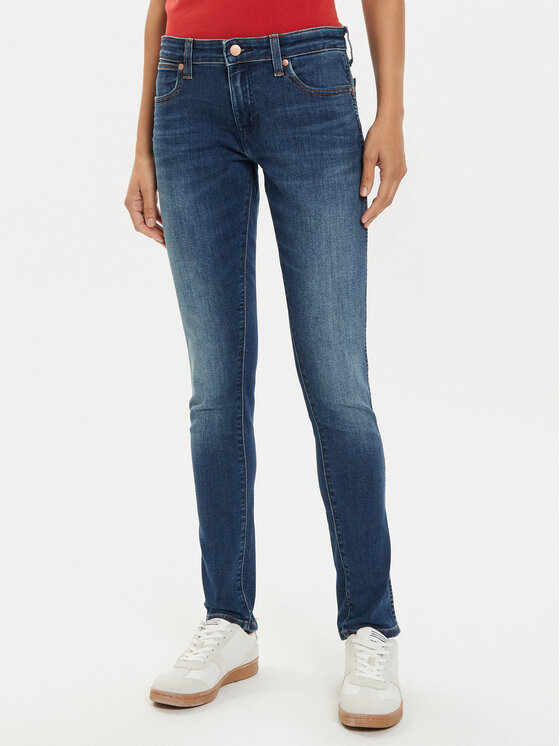 Wrangler Wrangler Teksad Spat 112357537 Sinine Skinny Fit
