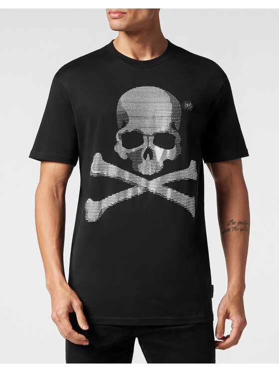 PHILIPP PLEIN PHILIPP PLEIN Tričko 1873 Čierna Regular Fit