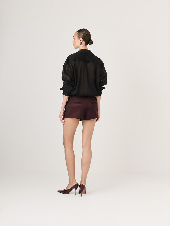 La Mania La Mania Szorty sportowe MINNY Fioletowy Classic Fit