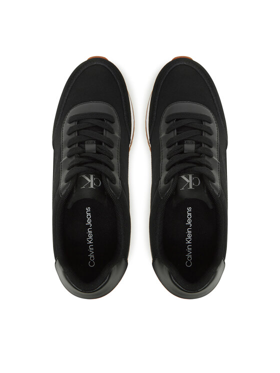 Calvin Klein Jeans Calvin Klein Jeans Sneakersy Retro Runner Low Laceup Canvas YW0YW01888 Čierna